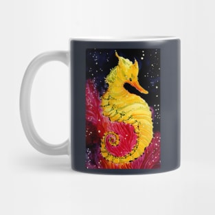 Gold Seahorse Mug